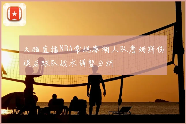 火猫直播NBA常规赛湖人队詹姆斯伤退后球队战术调整分析