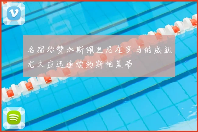 名宿称赞加斯佩里尼在罗马的成就尤文应迅速续约斯帕莱蒂