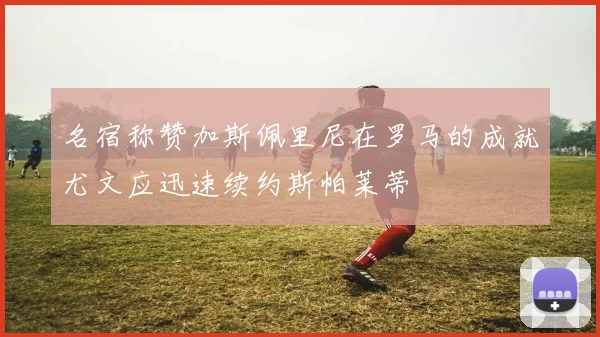 名宿称赞加斯佩里尼在罗马的成就尤文应迅速续约斯帕莱蒂